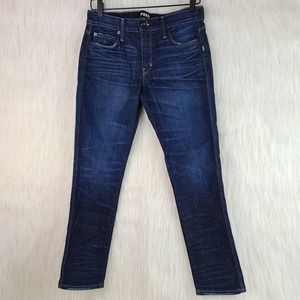 Women's Straight Leg Jeans - Dark Blue